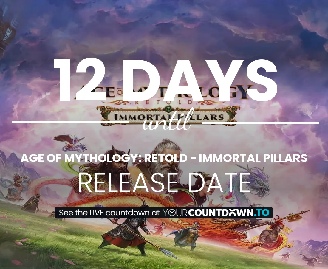 Countdown To Age Of Mythology Retold Immortal Pillars Release Date