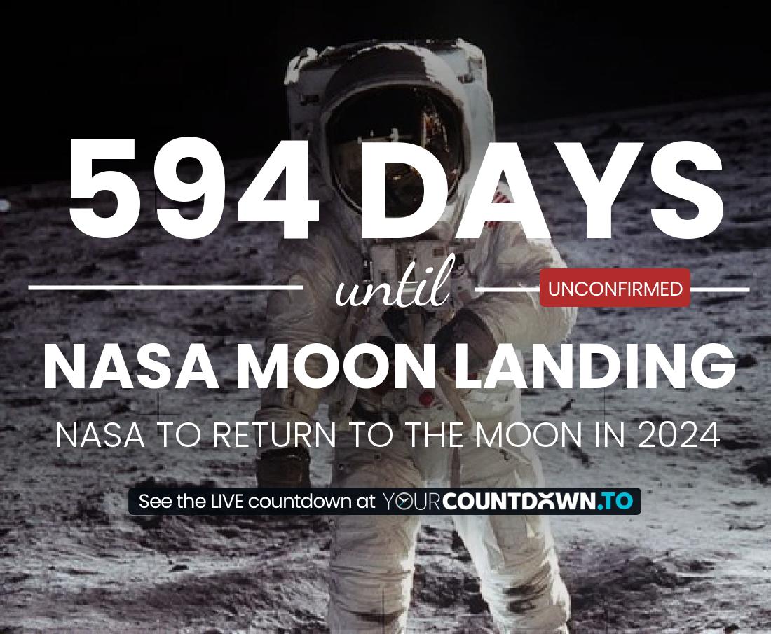 Countdown to NASA Moon Landing NASA to return to the moon in 2024