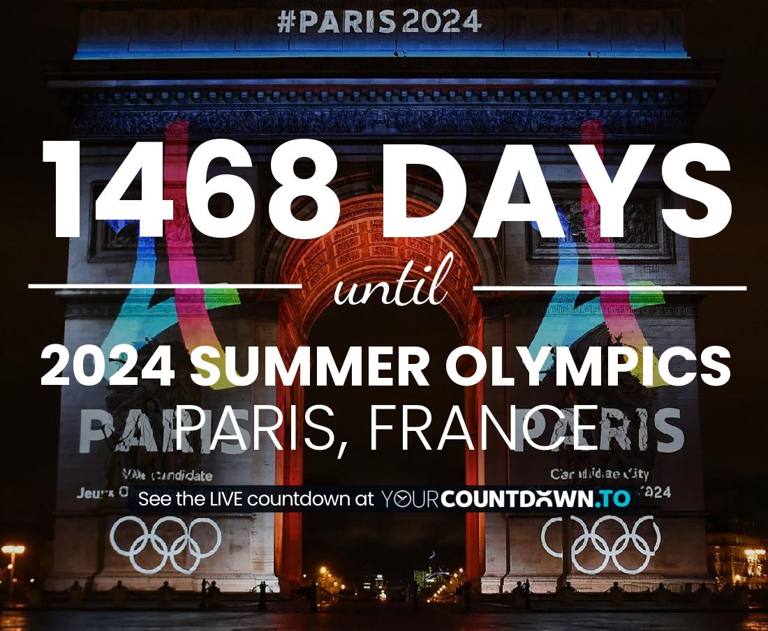 Countdown To 2024 Summer Olympics, Paris, France