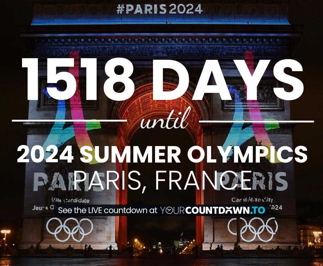 Countdown To 2024 Summer Olympics, Paris, France