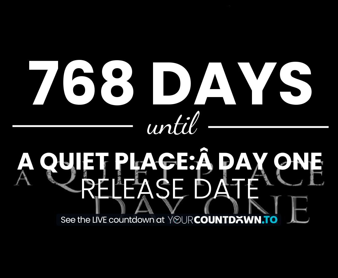 Countdown to A Quiet Place: Day One Release Date