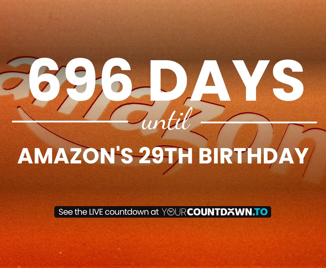 Countdown to Amazon's 26th Birthday