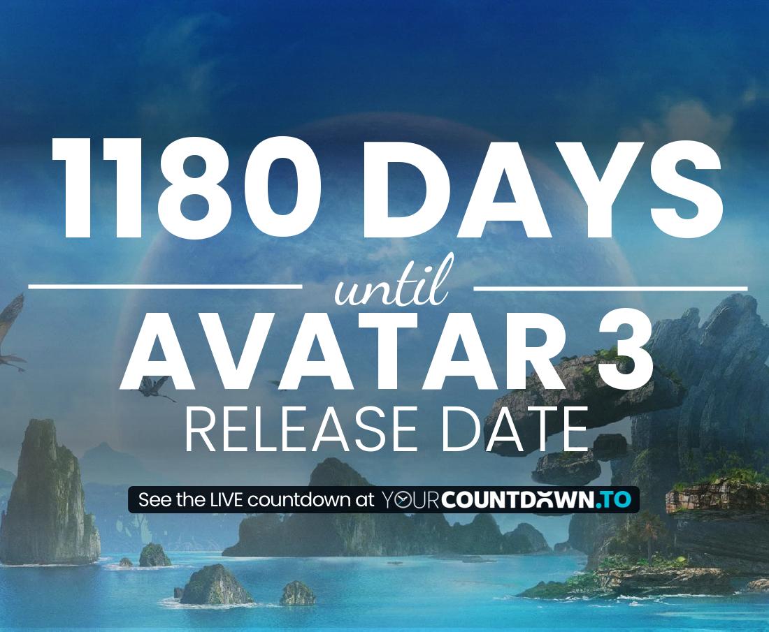 Countdown to Avatar 3 Release Date