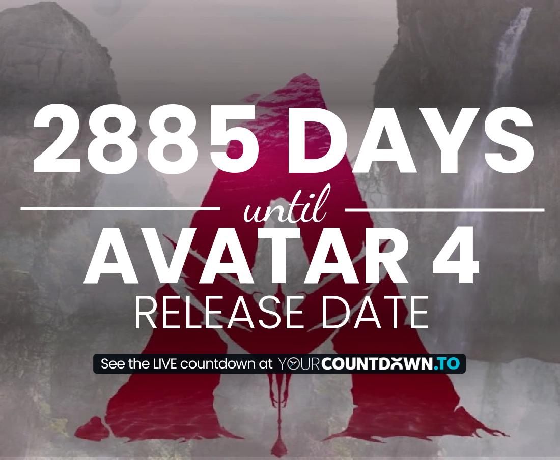 Countdown to Avatar 4 Release Date