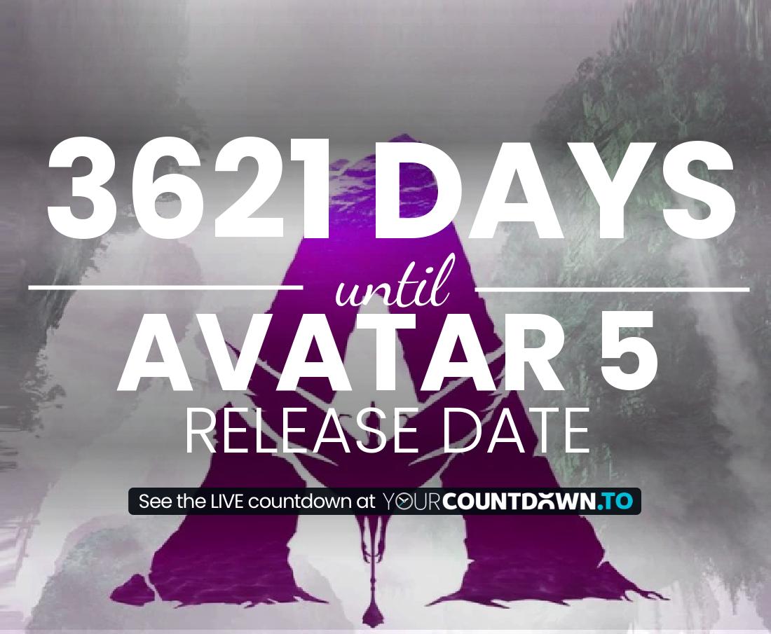 Countdown to Avatar 5 Release Date
