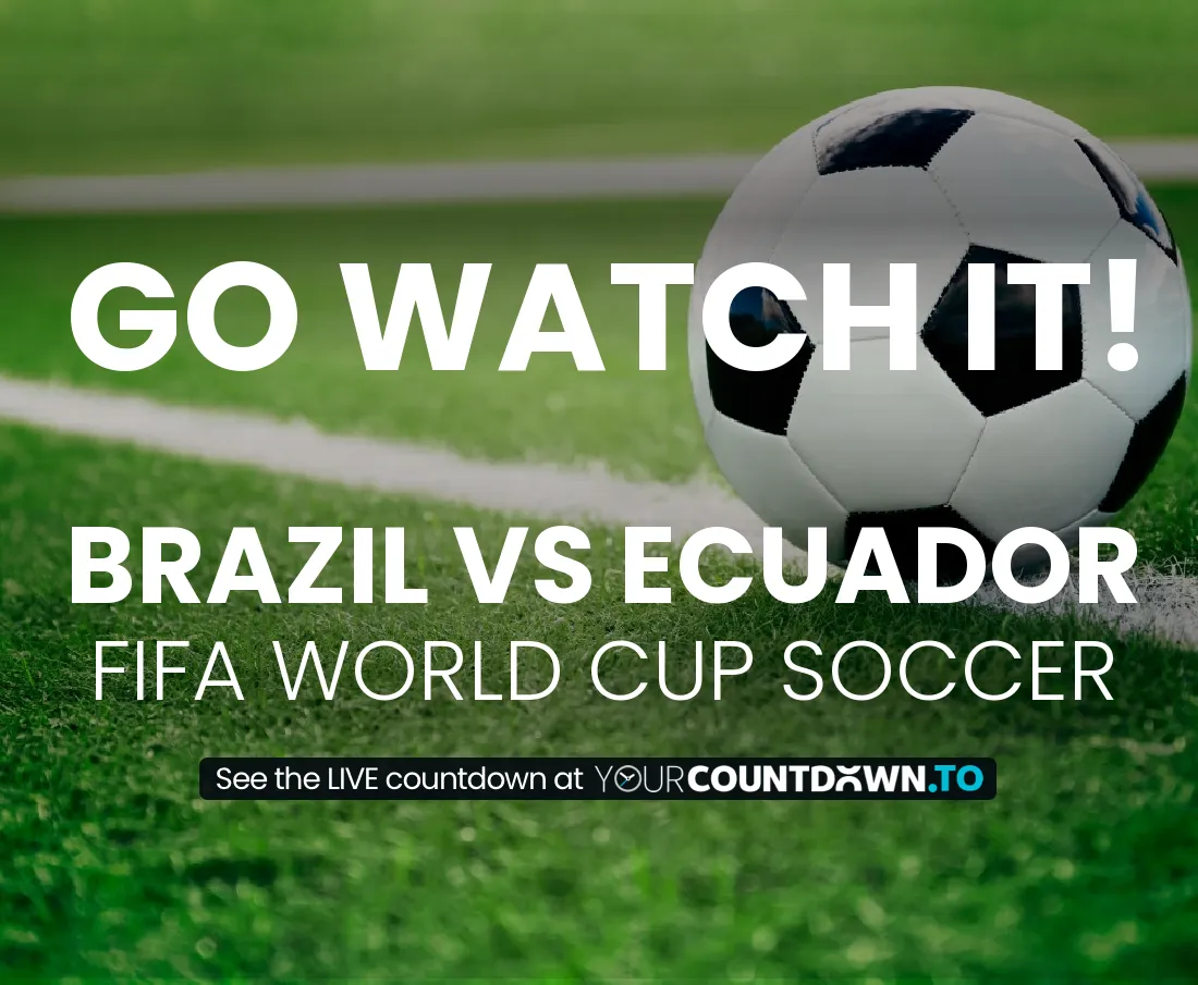 Brazil vs Ecuador Countdown 2024 Soccer