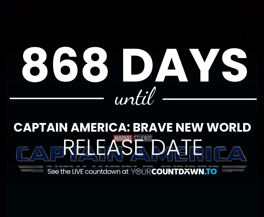 Countdown to Captain America: New World Order Release Date