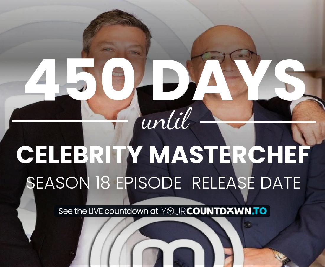 Countdown to Celebrity MasterChef Season 17 Episode 18 Release Date