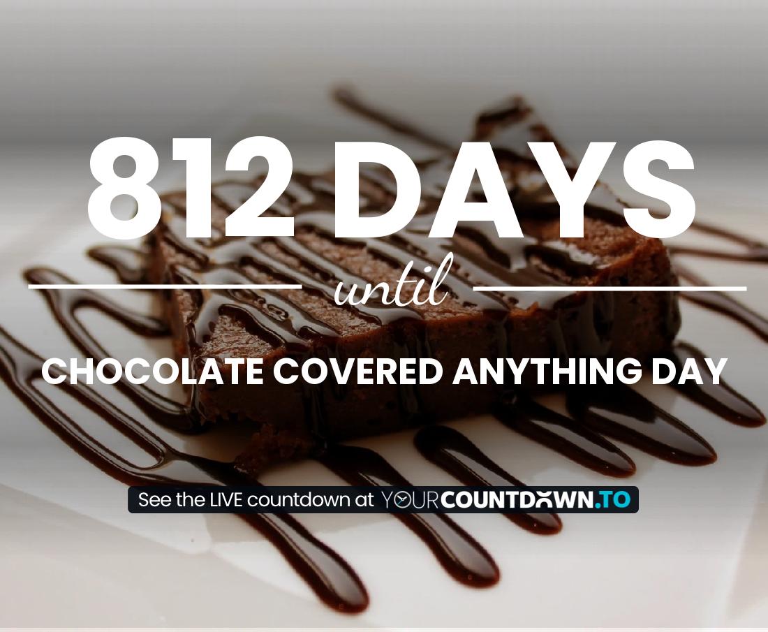 Countdown to Chocolate Covered Anything Day