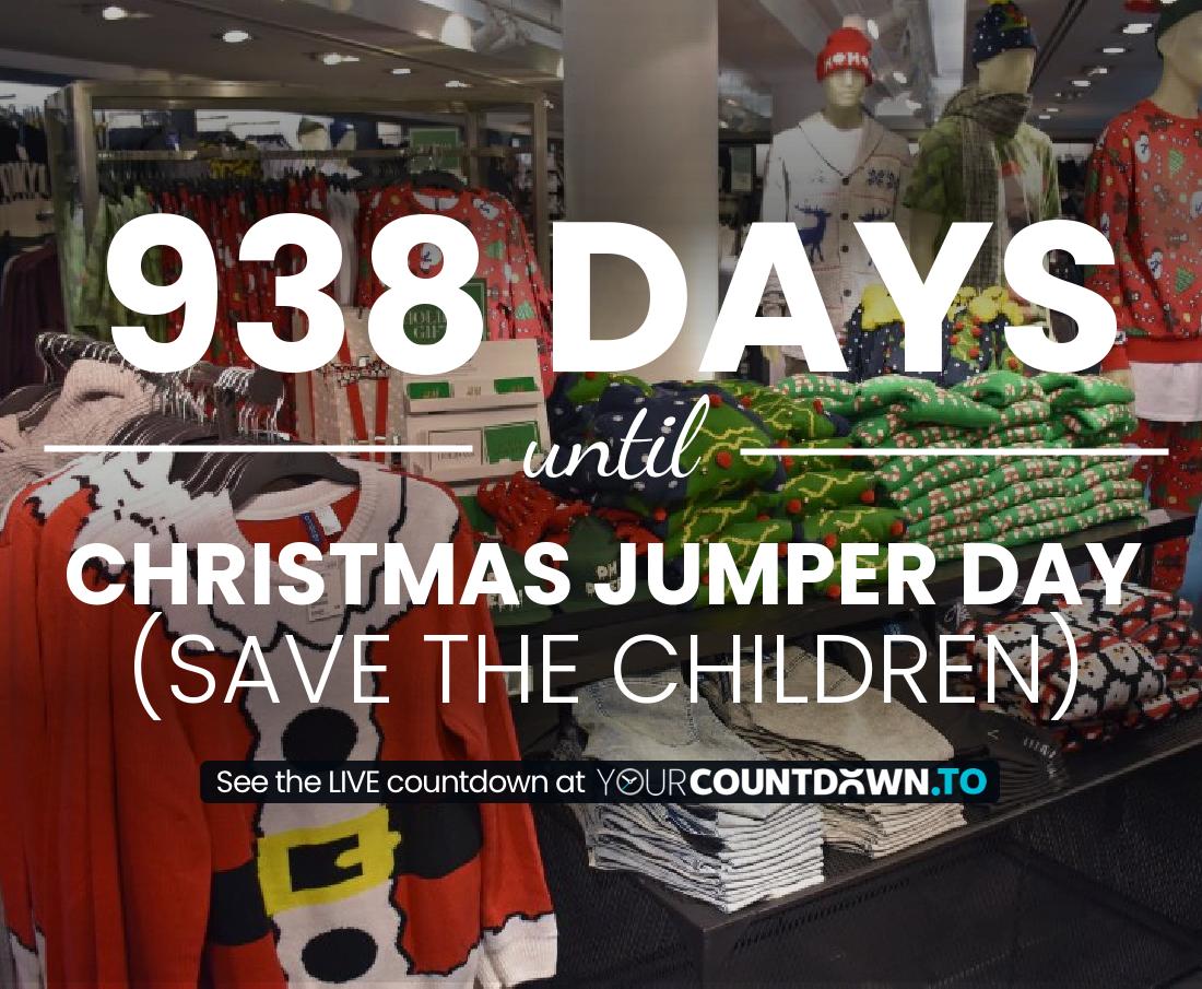 Countdown to Christmas Jumper Day (Save The Children)