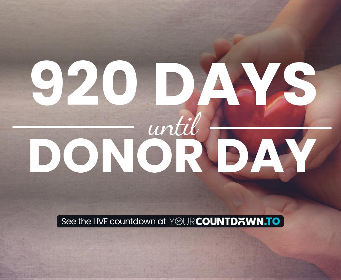 Countdown to Donor Day