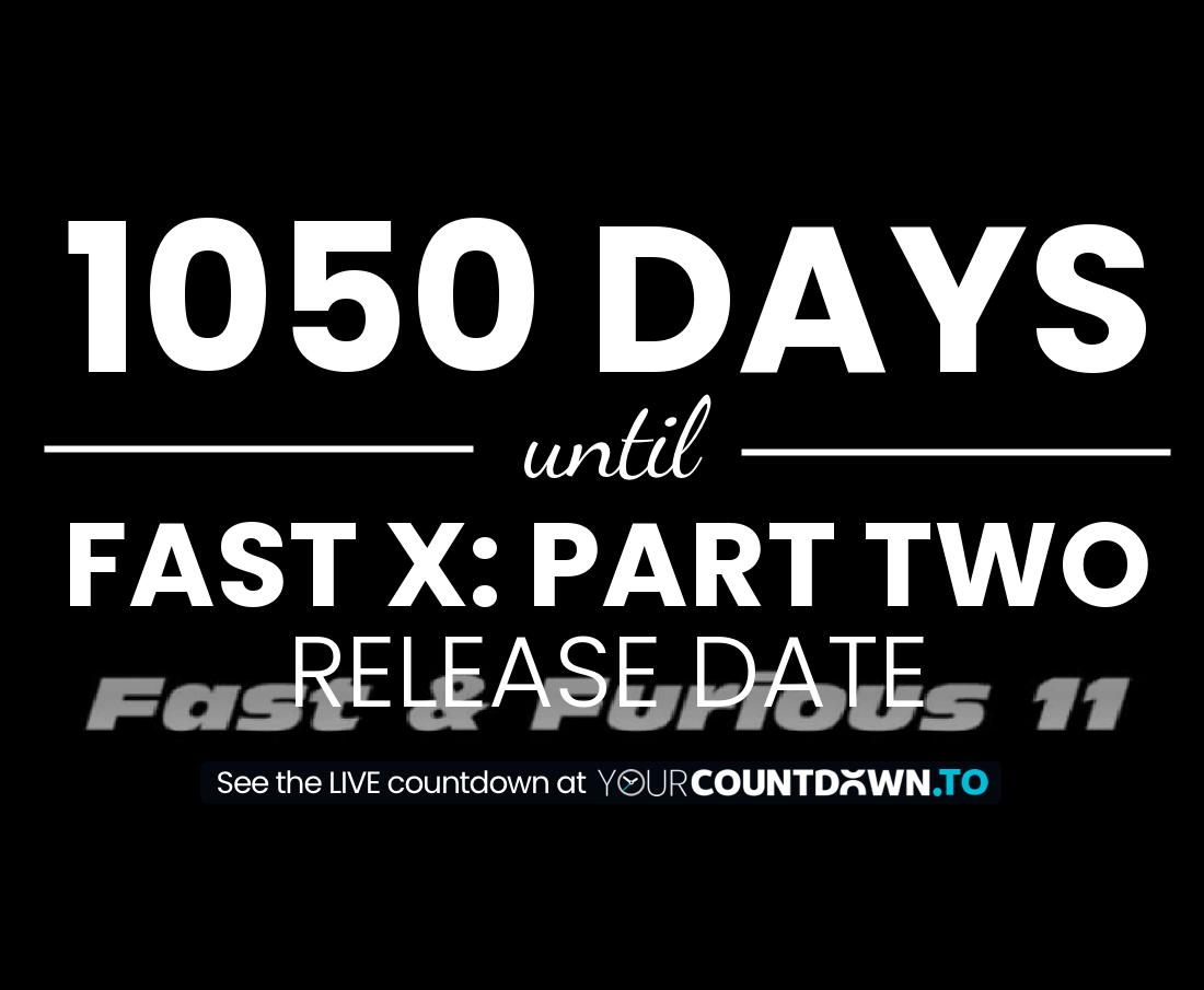 Countdown to Fast & Furious 11 Release Date
