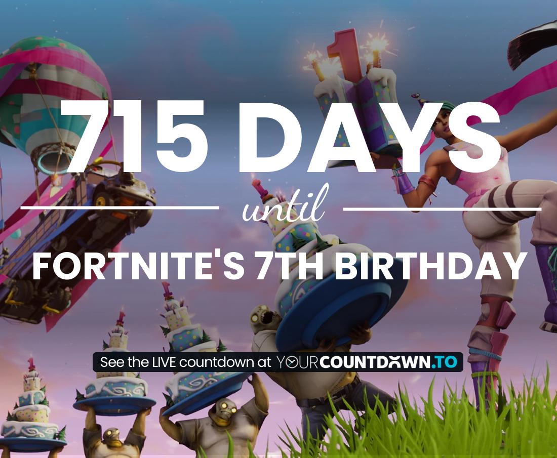Countdown to Fortnite's 4th Birthday