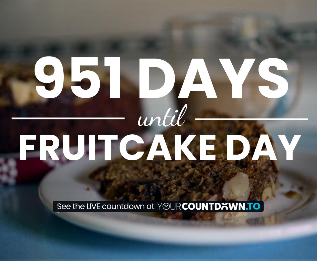 Countdown to Fruitcake Day