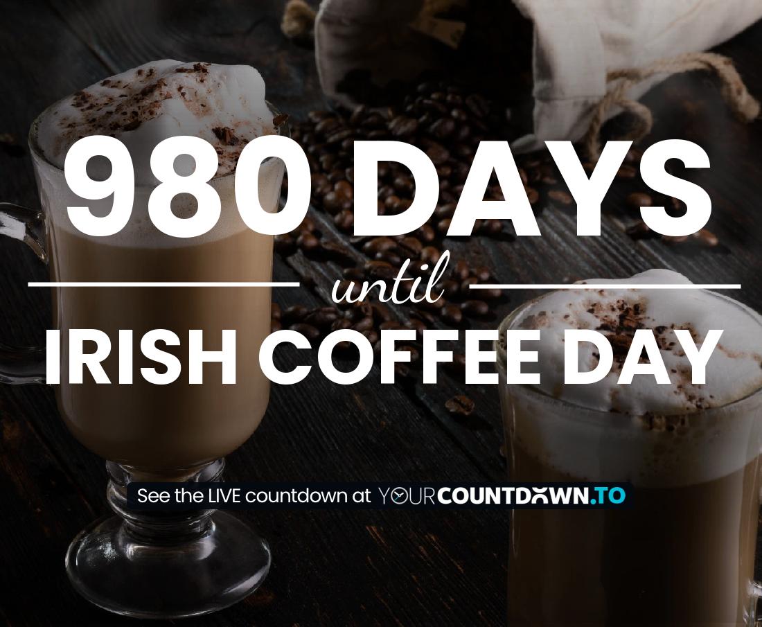 Countdown to Irish Coffee Day
