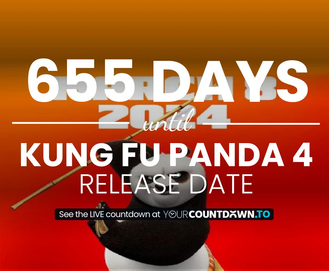 Countdown to Kung fu Panda 4 Release Date