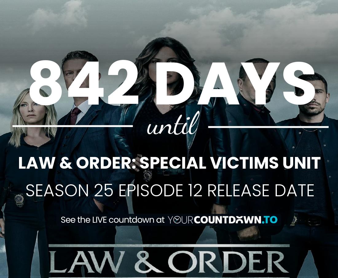 Countdown to Law & Order: Special Victims Unit Season 23 Episode 12