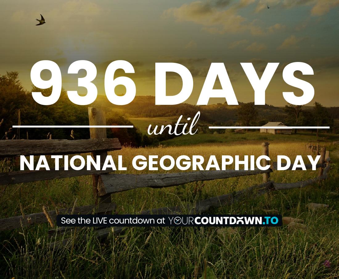 Countdown to National Geographic Day
