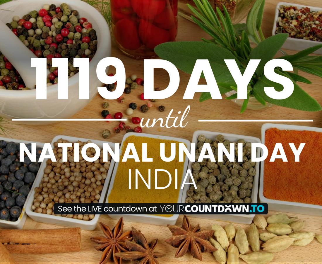 Countdown to National Unani Day India