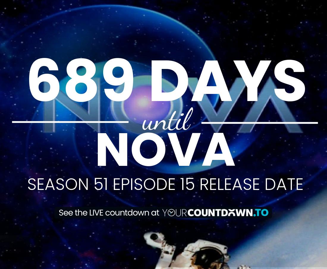 Countdown to NOVA Season 49 Episode 15 Release Date