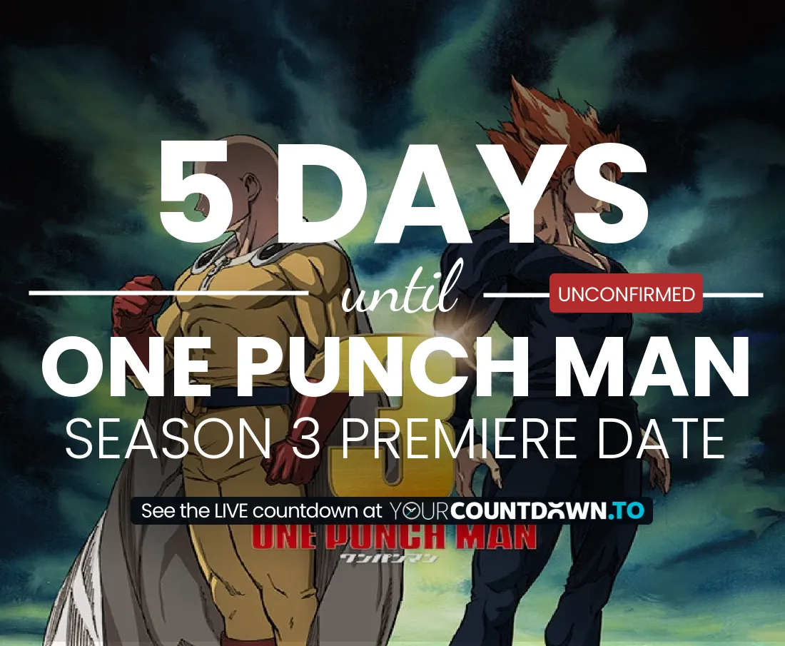 Countdown To One Punch Man | Season 3 Premiere Date