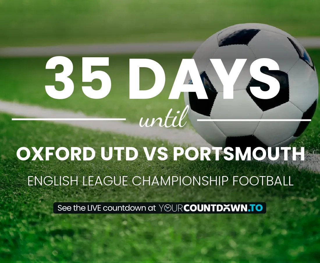 Oxford Utd vs Portsmouth Countdown 2025 Football