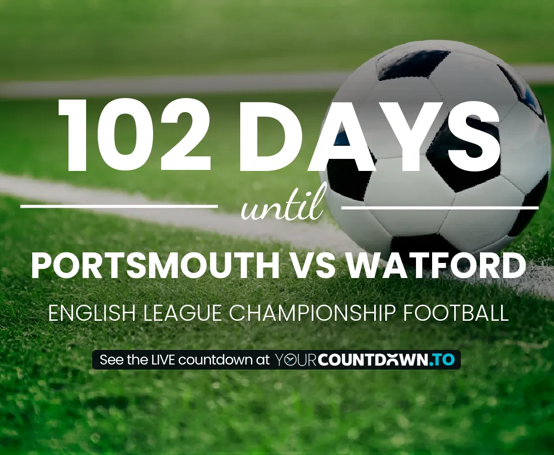 Portsmouth vs Watford Countdown 2025 Football