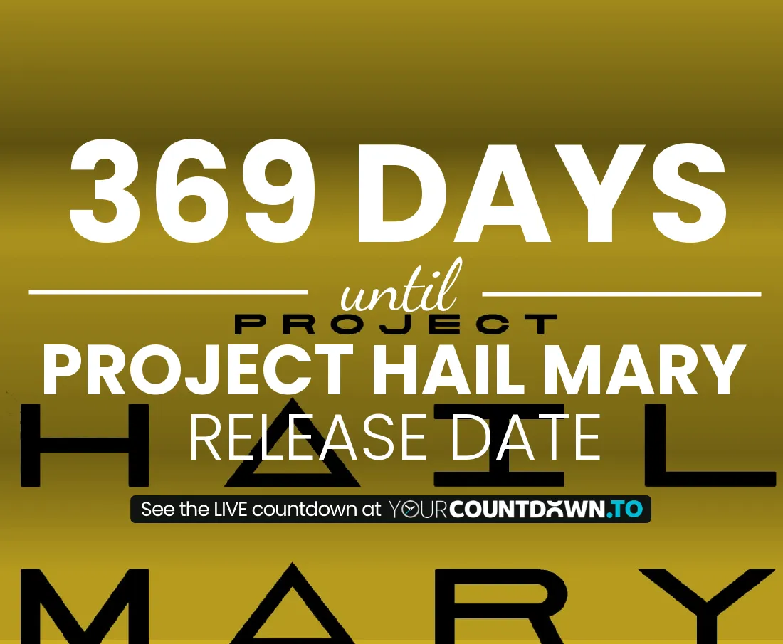 Countdown To Project Hail Mary | Release Date