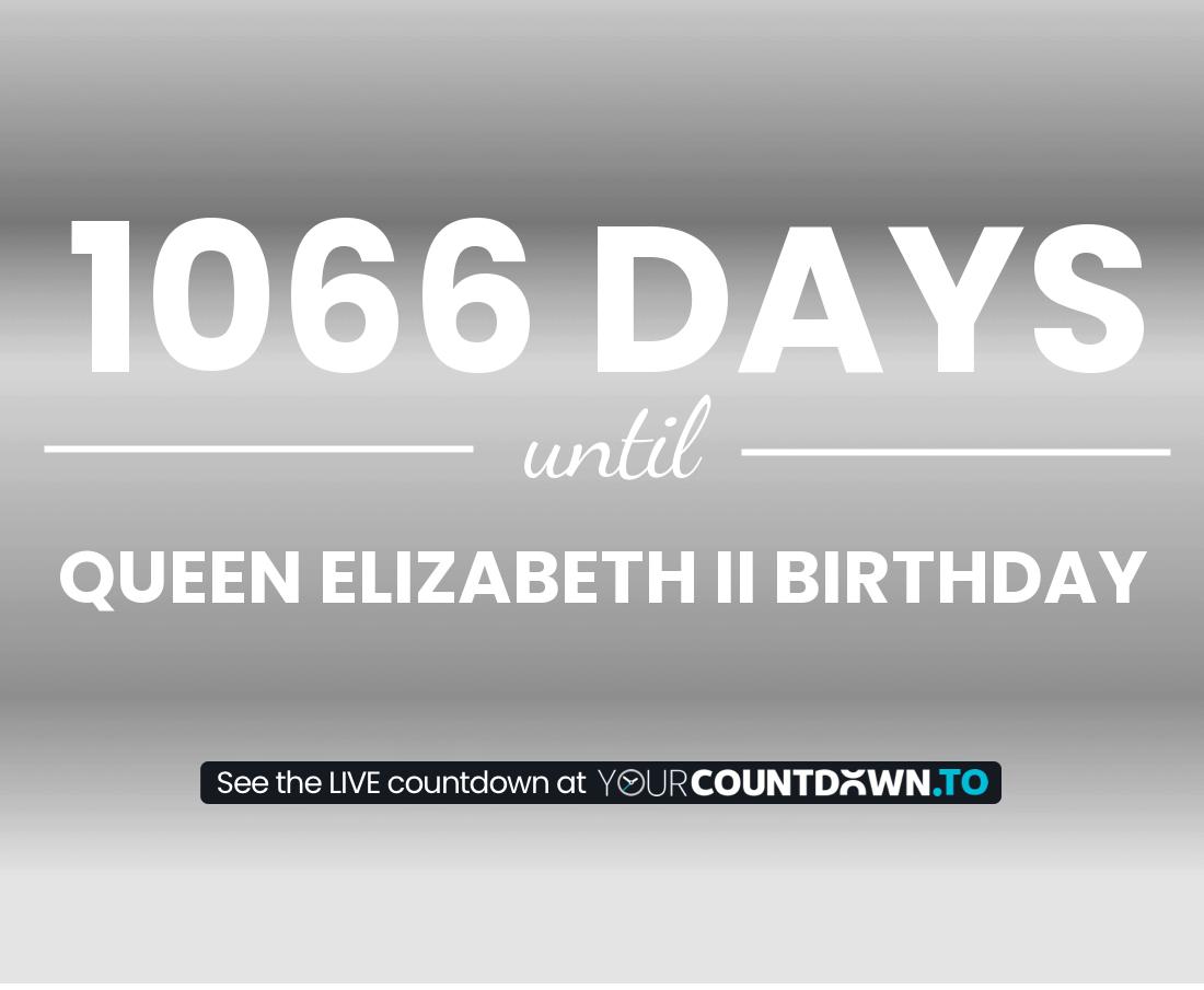 Countdown to Queen Elizabeth II Birthday