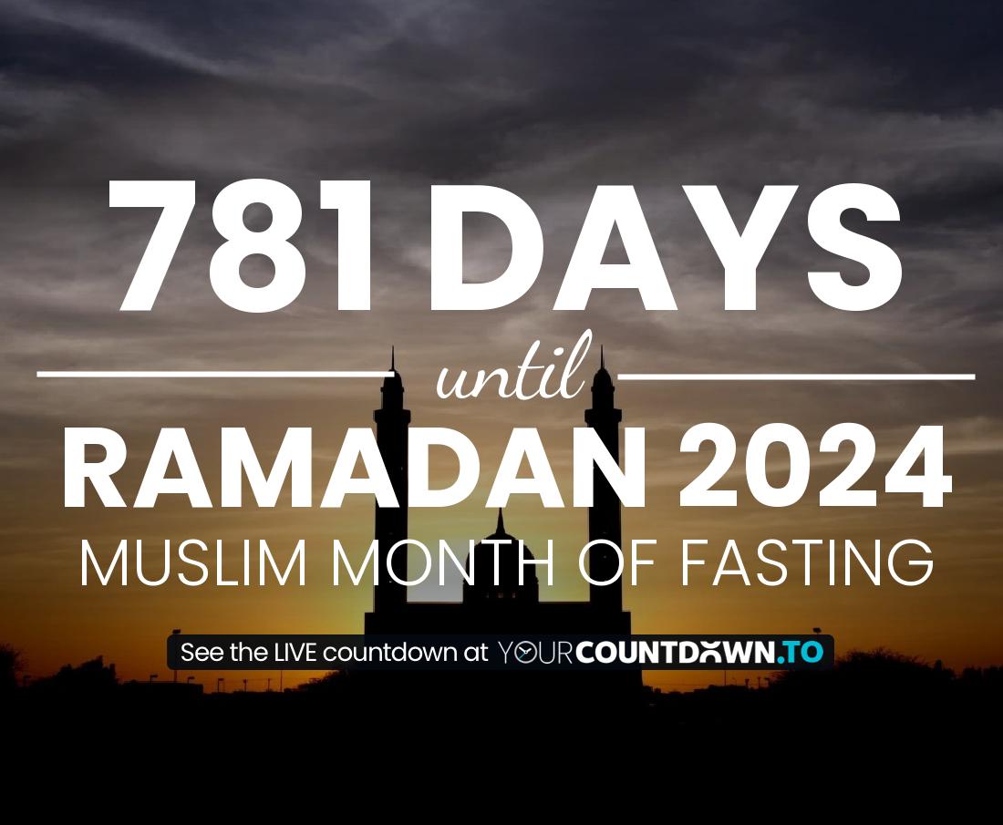 Countdown to Ramadan The muslim month of fasting