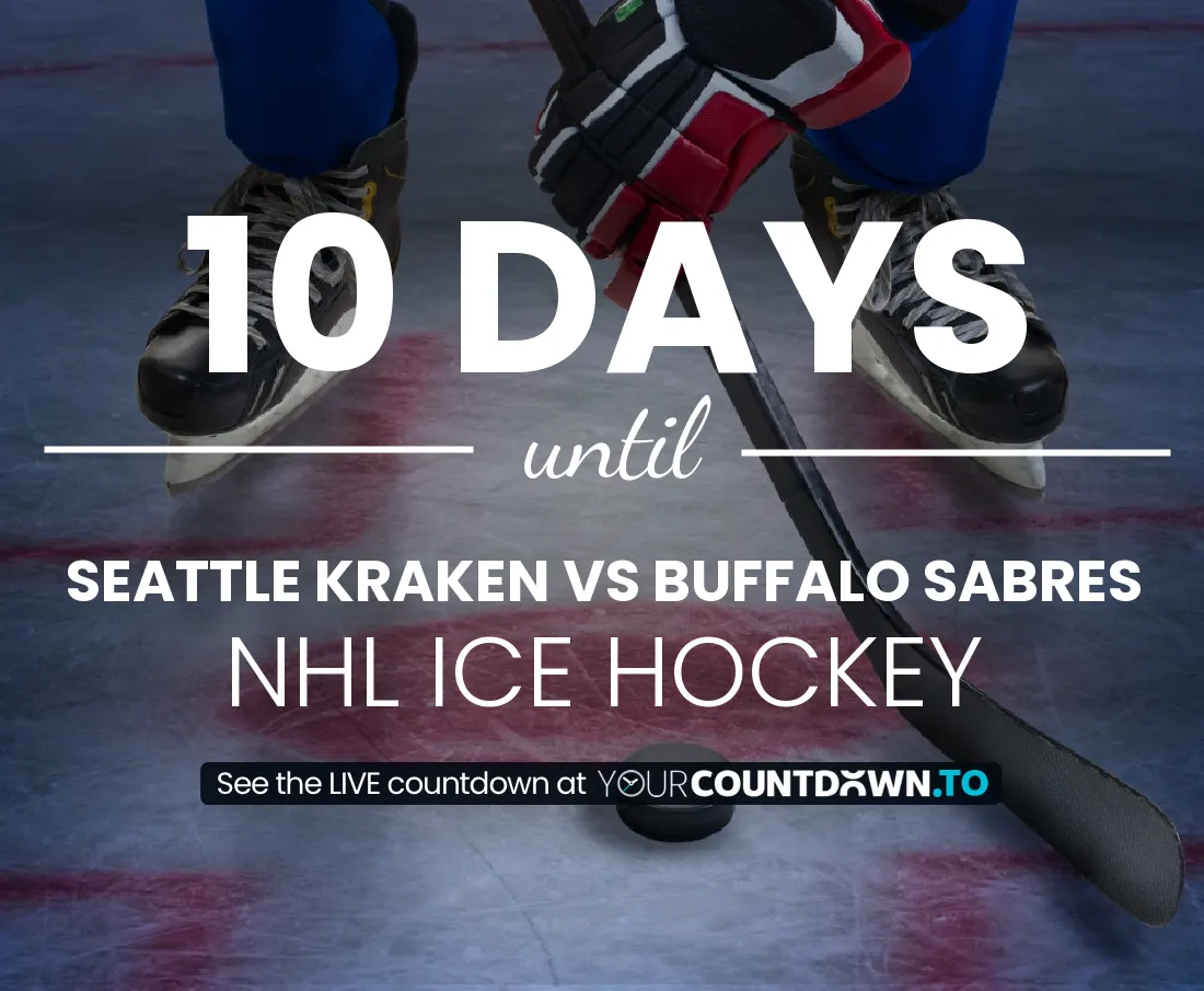 Seattle Kraken vs Buffalo Sabres Countdown 2025 Ice Hockey