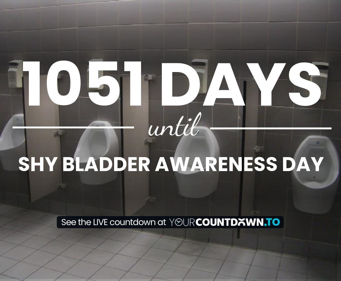 Countdown to Shy Bladder Awareness Day