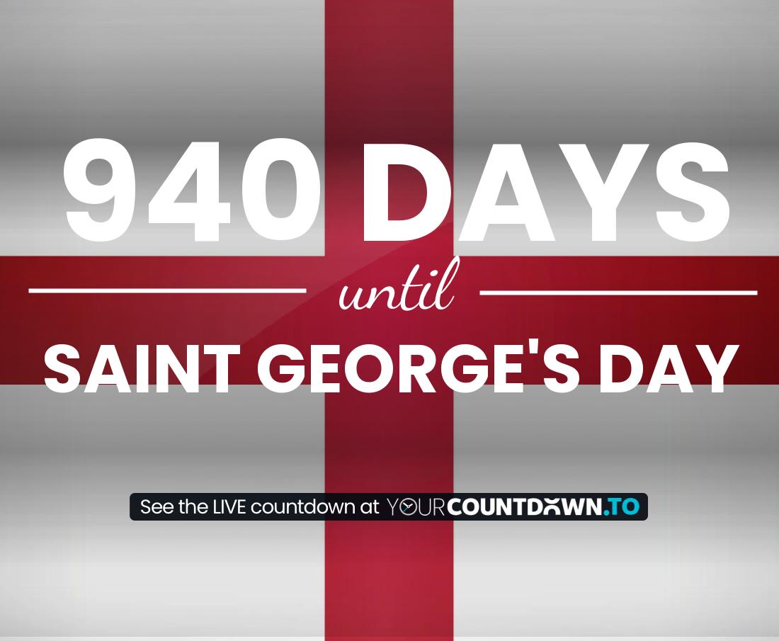 Countdown to Saint George's Day