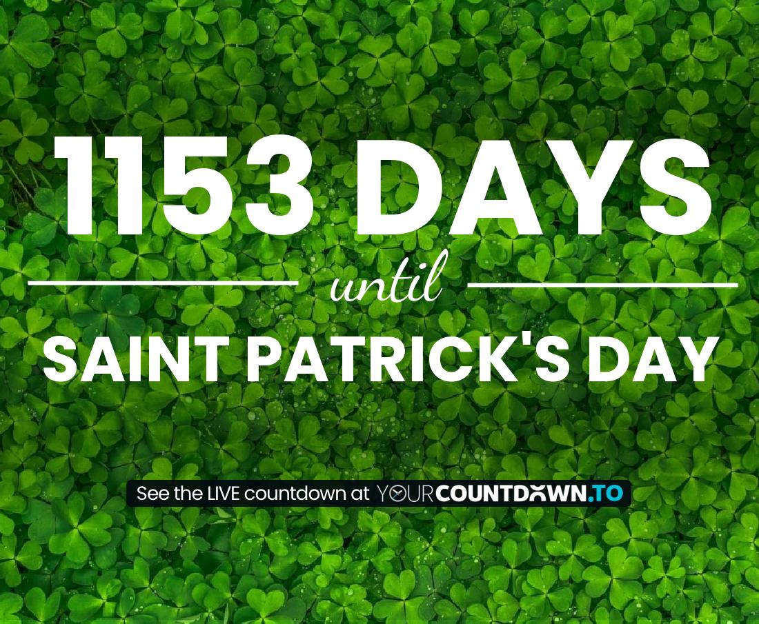 Countdown to Saint Patrick's Day