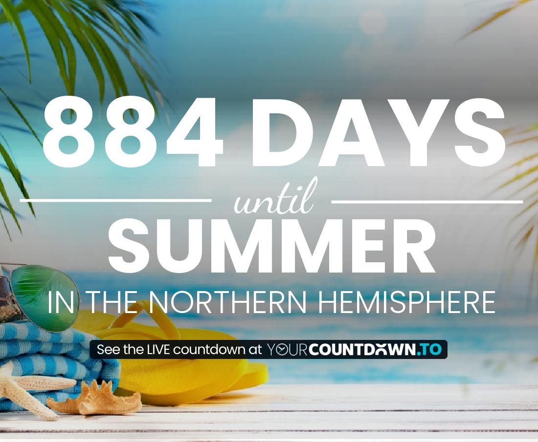 Countdown to Summer In the Northern Hemisphere