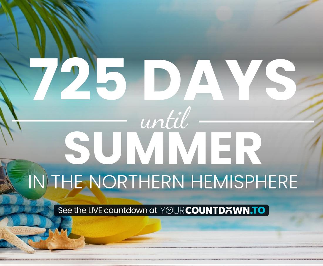 Countdown to Summer In the Northern Hemisphere