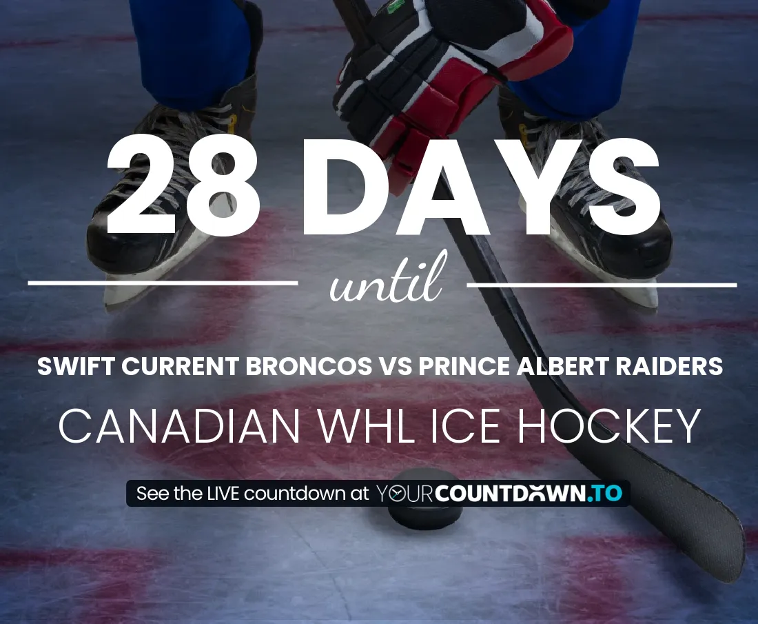 Swift Current Broncos vs Prince Albert Raiders Countdown 2024 Ice