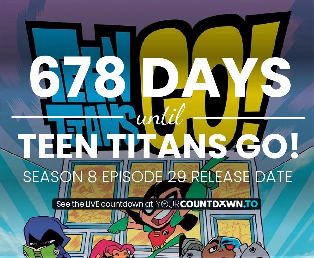 Countdown to Teen Titans Go! Season 7 Episode 35 Release Date