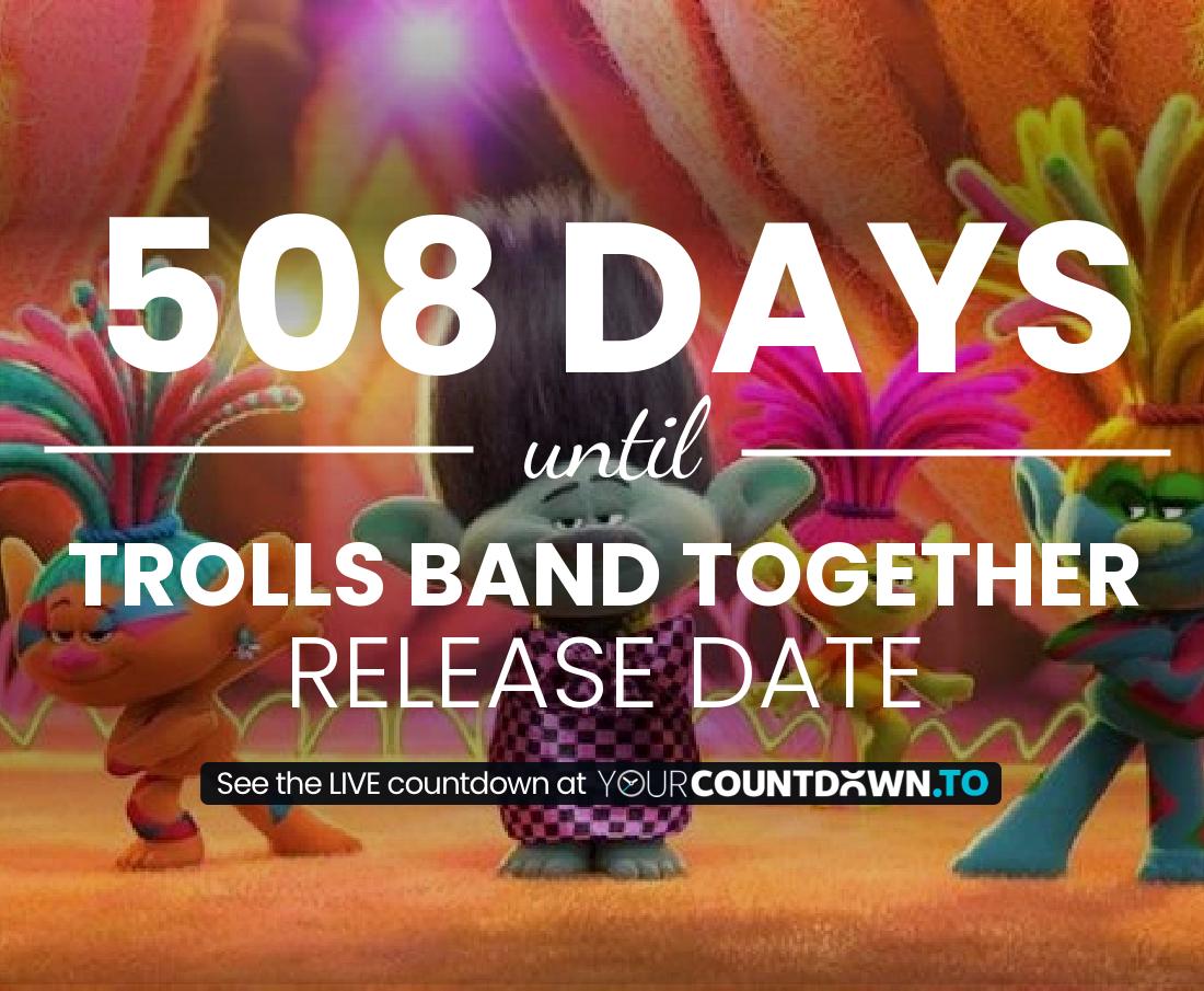 Countdown to Trolls 3 Release Date