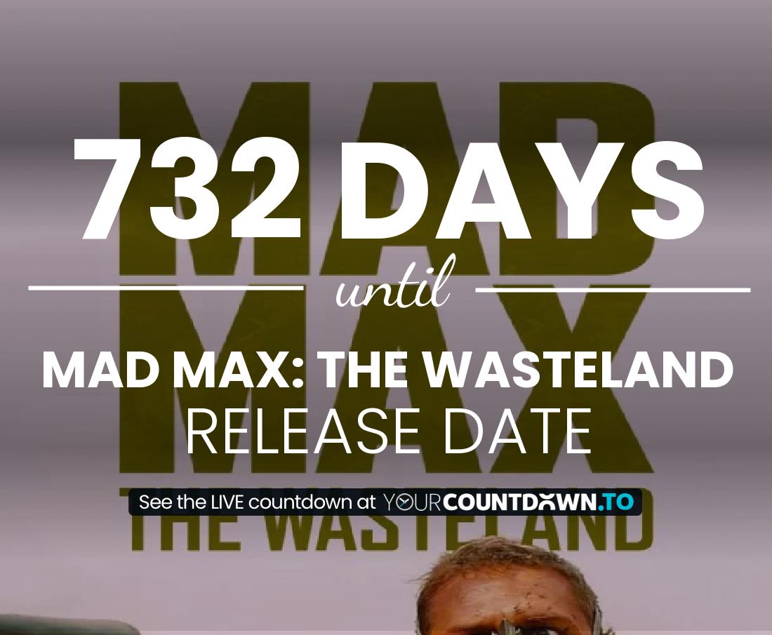 Countdown to Mad Max: The Wasteland Release Date