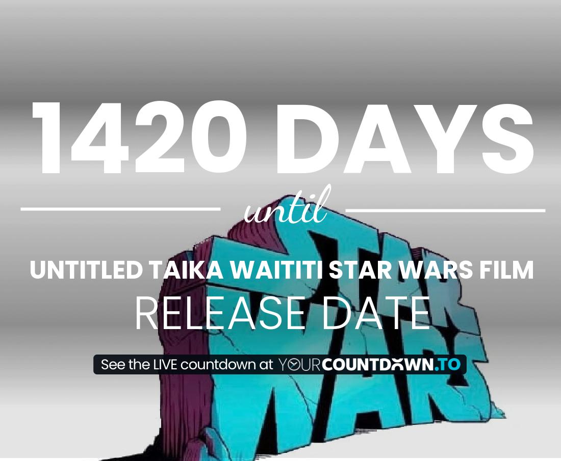 Countdown to Untitled Taika Waititi Star Wars Film Release Date