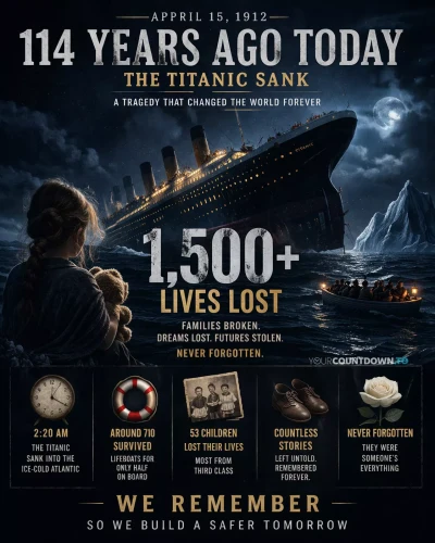 Titanic sinking 1914