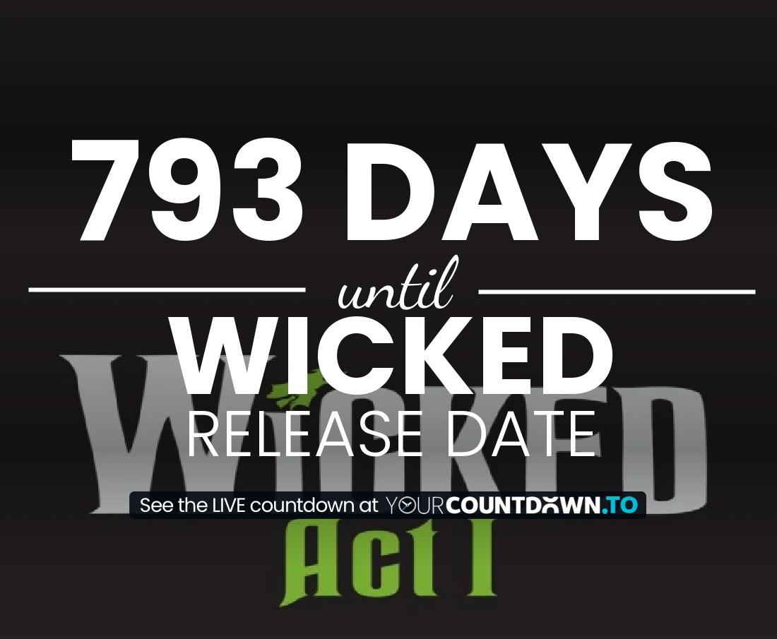Countdown to Wicked Release Date