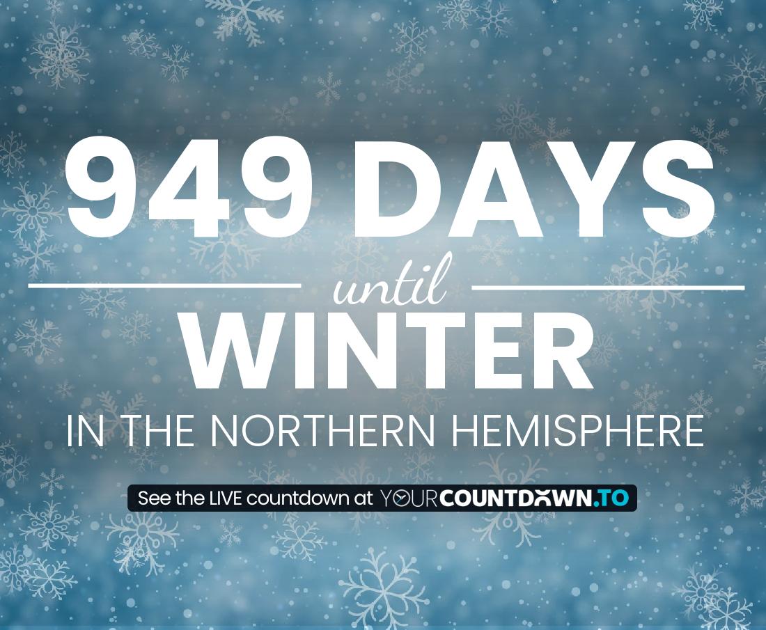 Countdown to Winter In the Northern Hemisphere