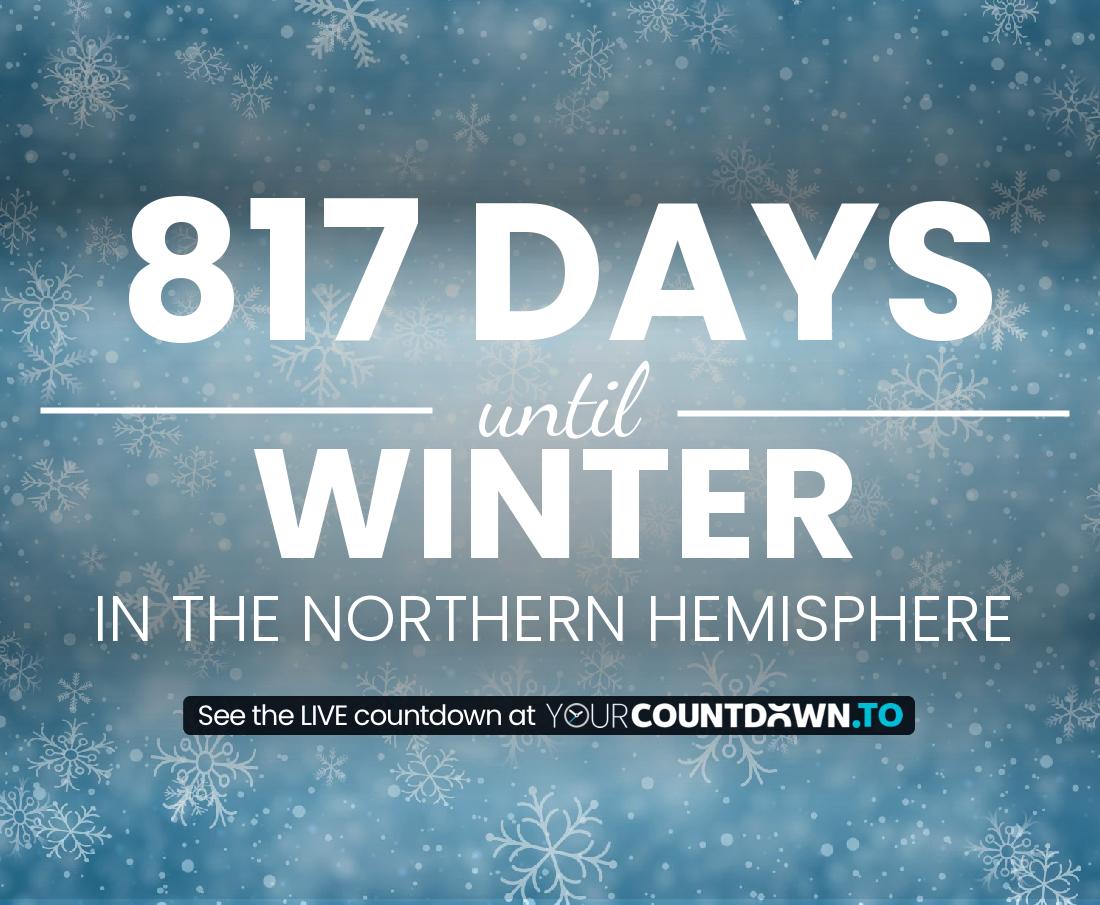 Countdown to Winter In the Northern Hemisphere