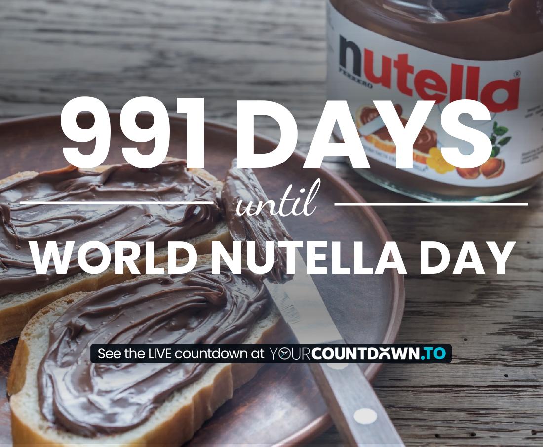 Countdown to World Nutella Day