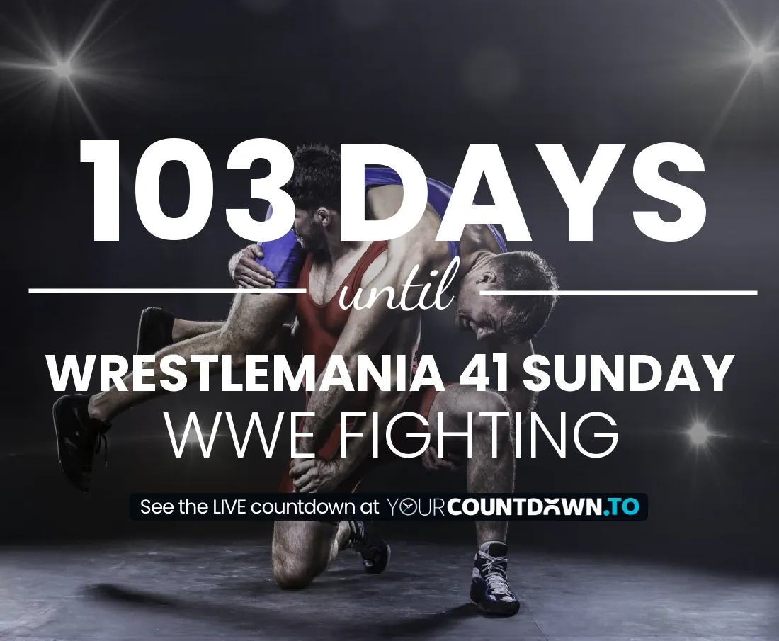 WrestleMania 41 Sunday Countdown 2025 Fighting